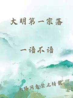 大明第一宗藩